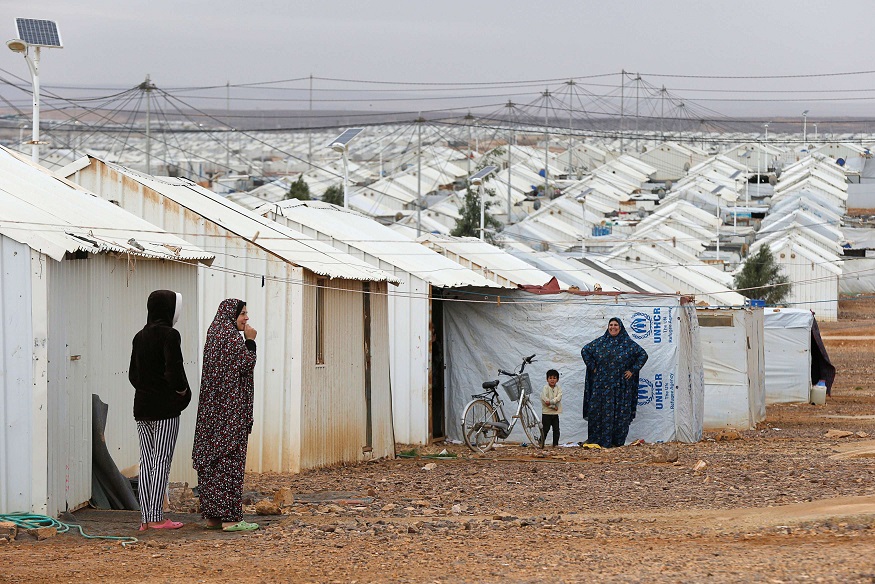 مخيمات اللاجئين السوريين في الاردن
