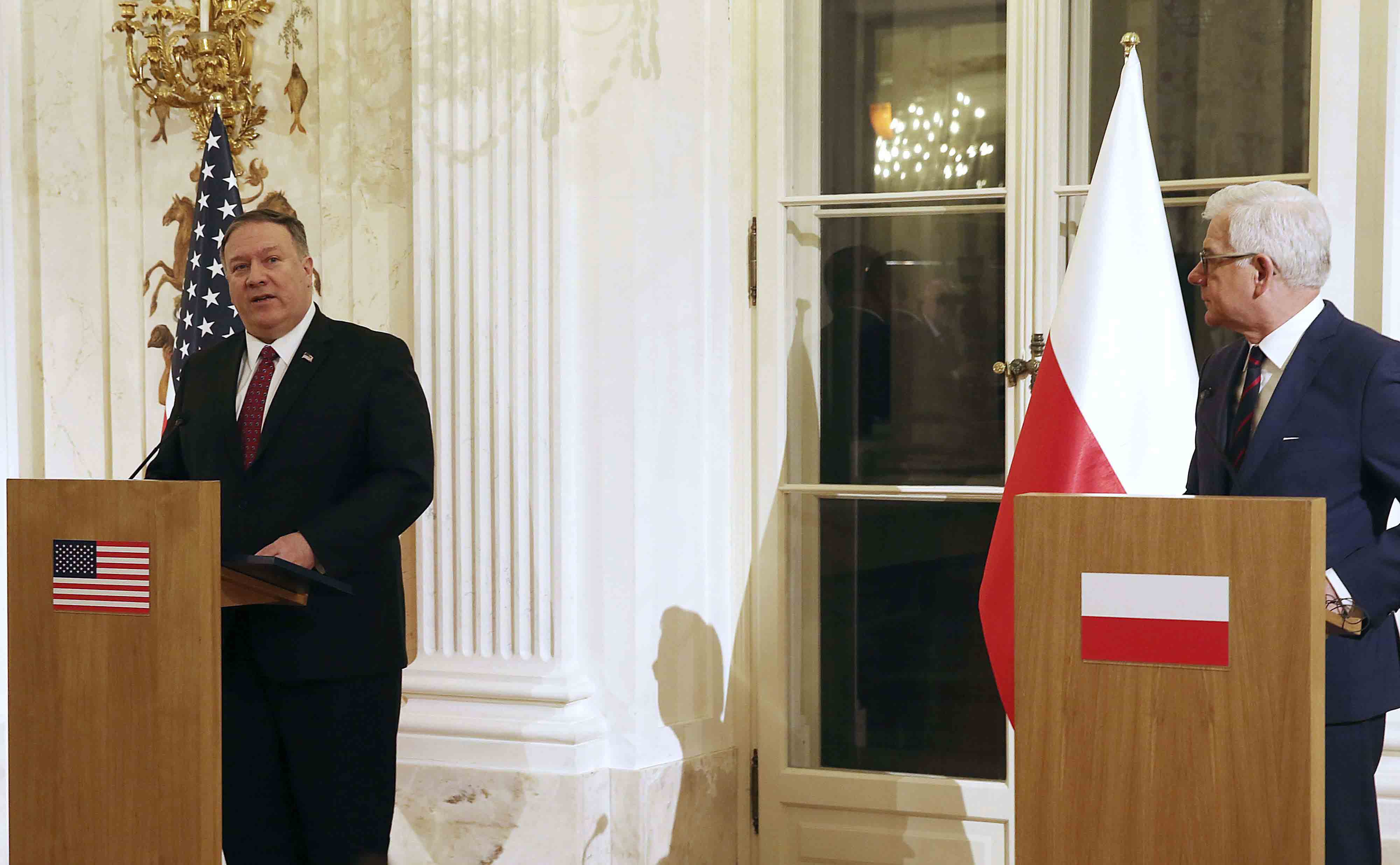 Pompeo with Polish foreign minister