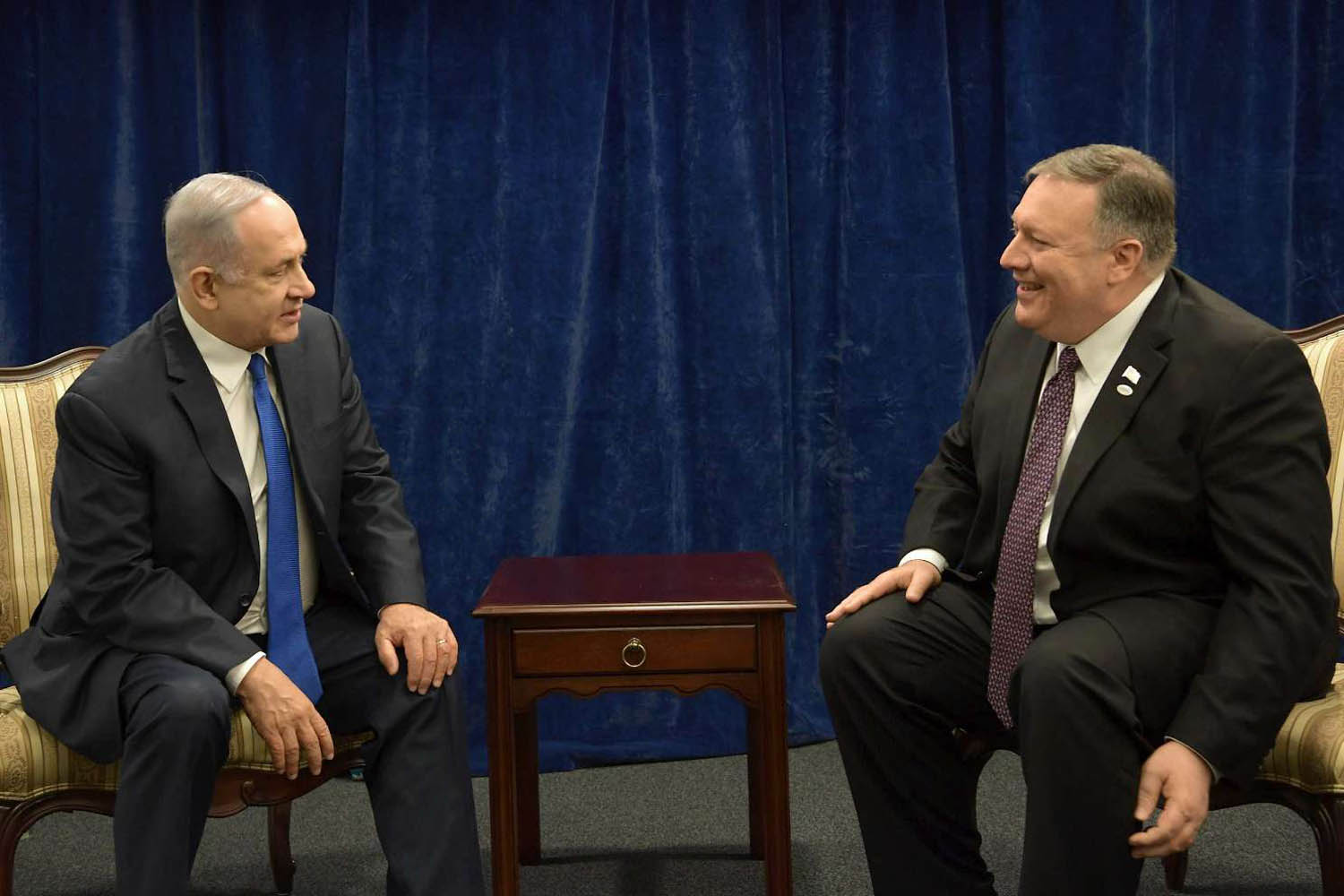 وزير الخارجية الأميركي مايك بومبيو يجتمع مع رئيس الوزراء الإسرائيلي بنيامين نتنياهو على هامش مؤتمر وارسو