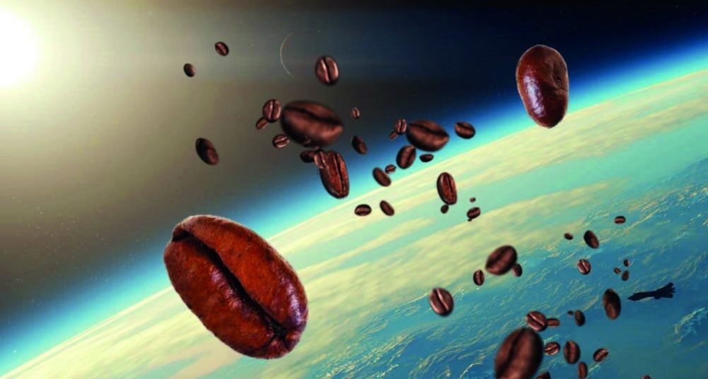 قهوة محمصة على أطراف الكون لأول مرة في العالم