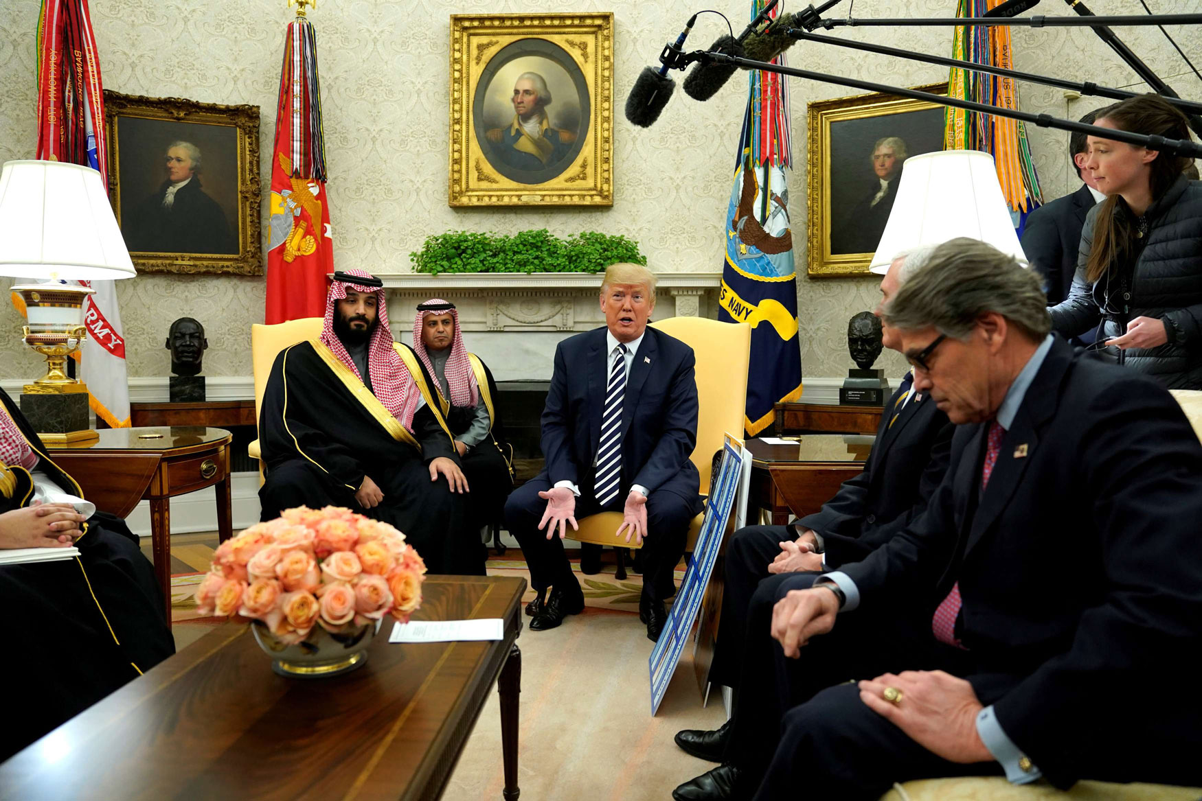الرئيس الأميركي دونالد ترامب وولي العهد السعودي الأمير محمد بن سلمان