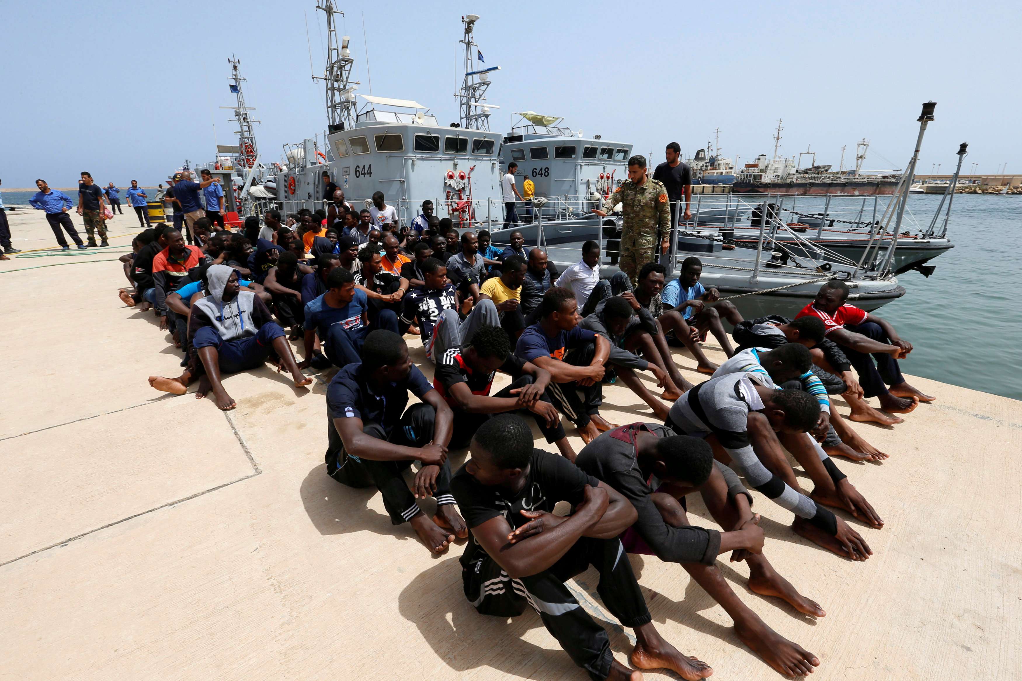 المهاجرون غير الشرعيون في ليبيا