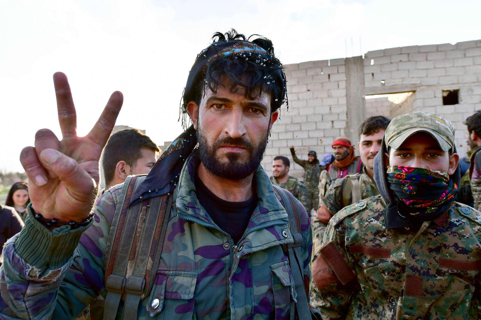 A fighter from the Syrian Democratic Forces.