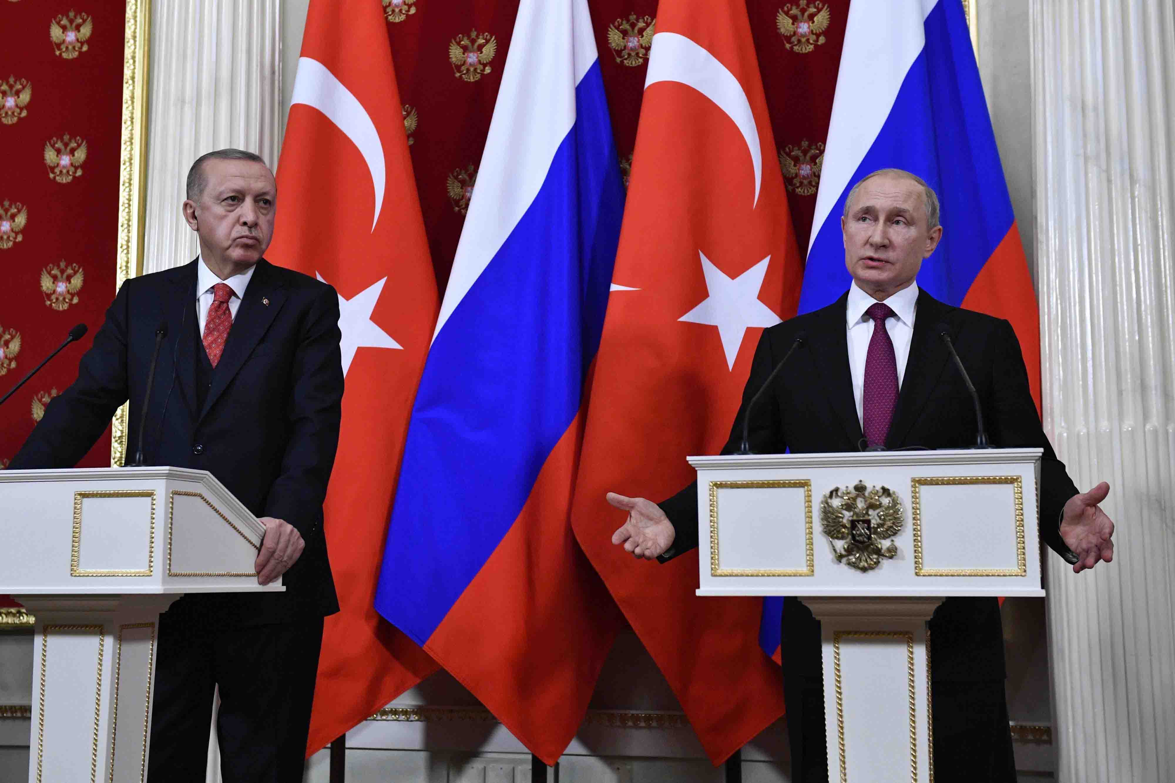 Turkey's Defence Minister Hulusi Akar said Russian forces would begin patrols on the border region outside Idlib and Turkish forces would start patrols inside the zone.
