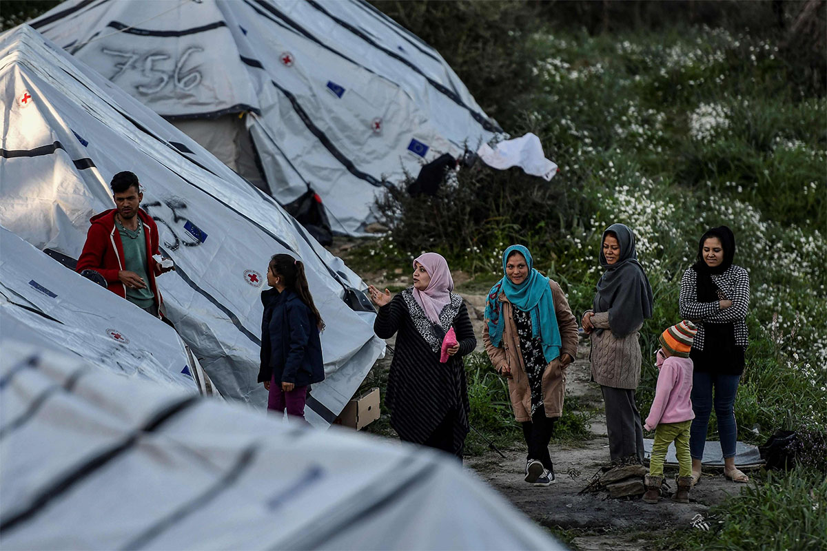Refugees and migrants on Lesbos currently outnumber the local population by 2.5 to one