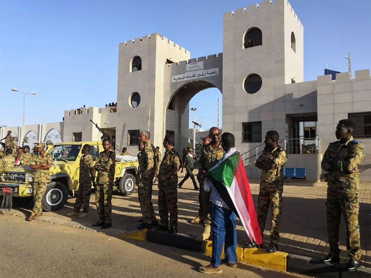 Protesters are urging urging the military to back them in demanding Bashir resign