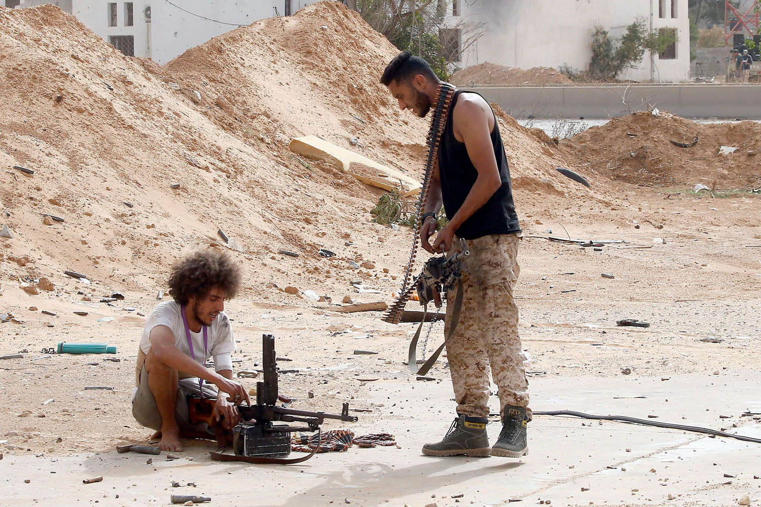 مقاتلون موالون لحكومة السراج في جنوب طرابلس