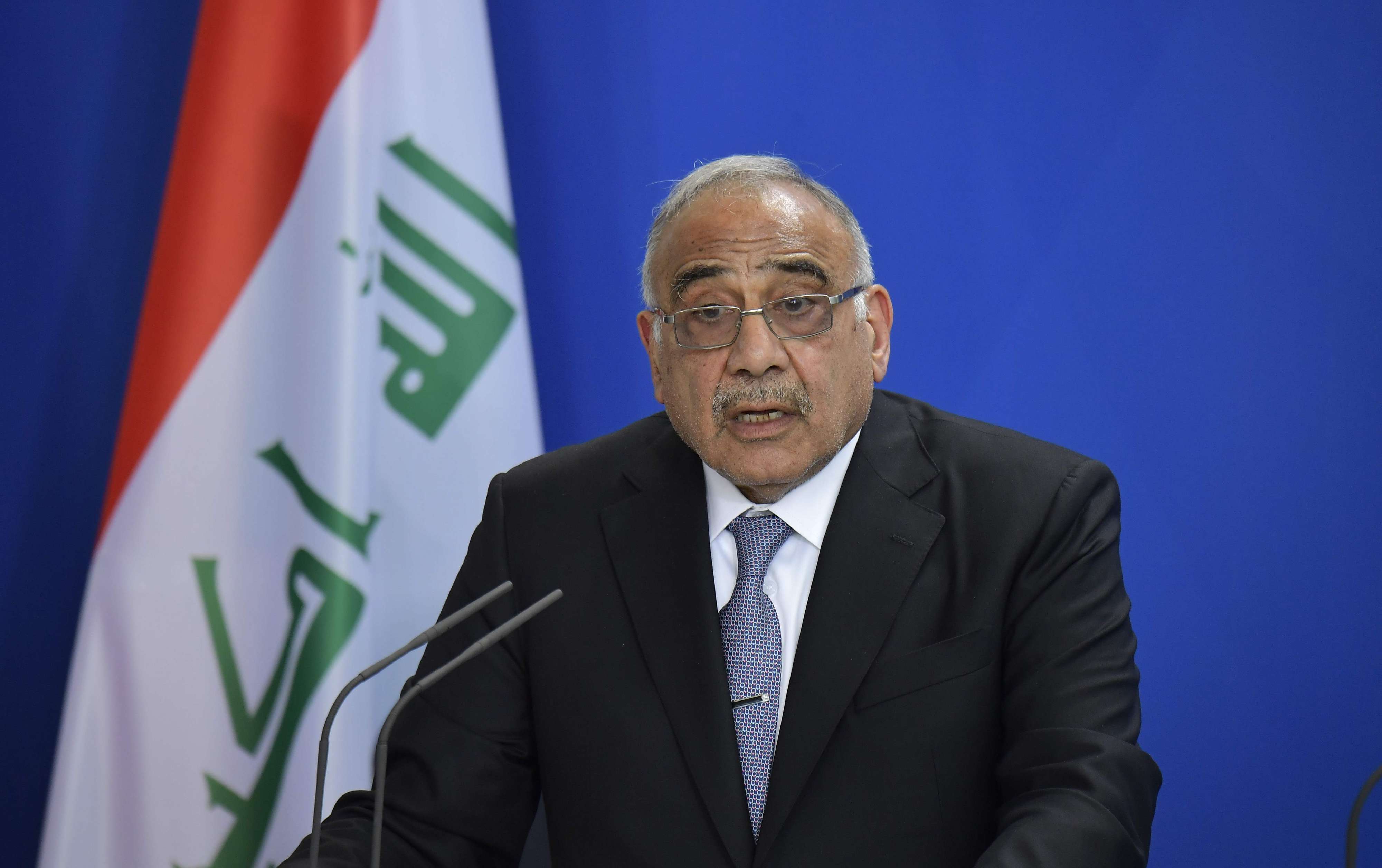 Abdel Mahdi stressed the need to "avoid giving other parties the space to inflame the situation"