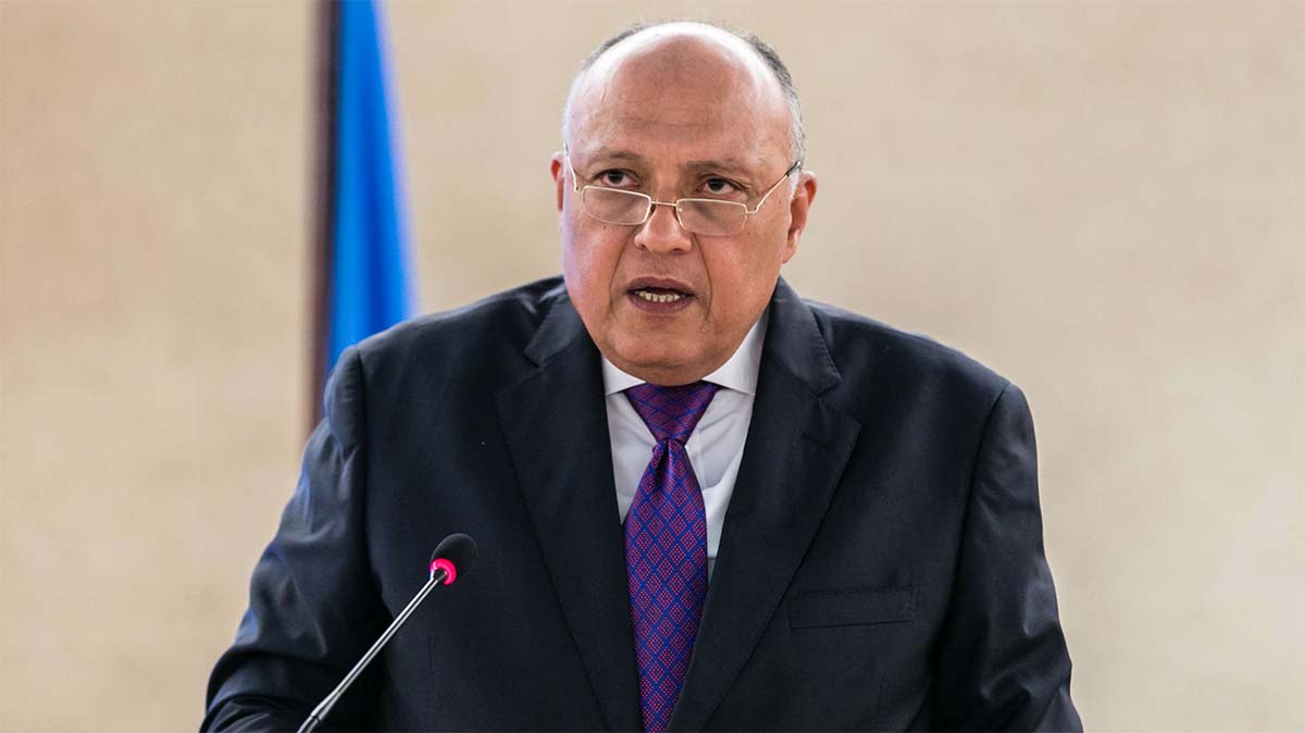 Egypt's foreign minister Sameh Shoukry 