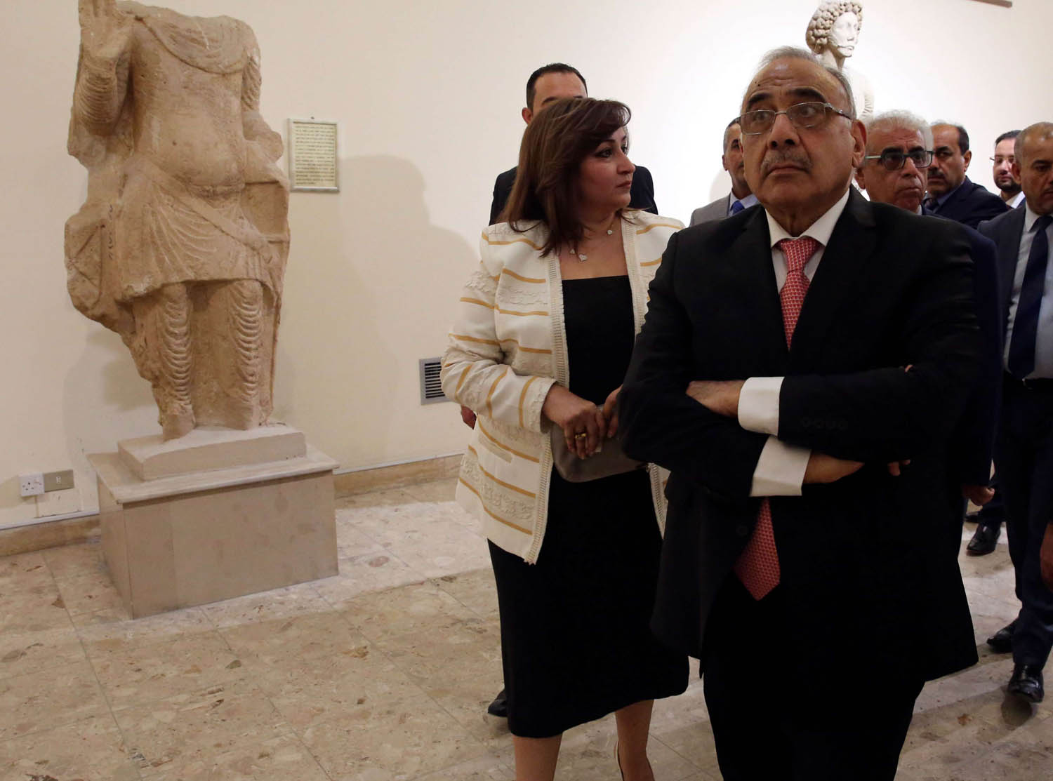 رئيس الوزراء العراقي عادل عبدالمهدي يزور المتحف الوطني