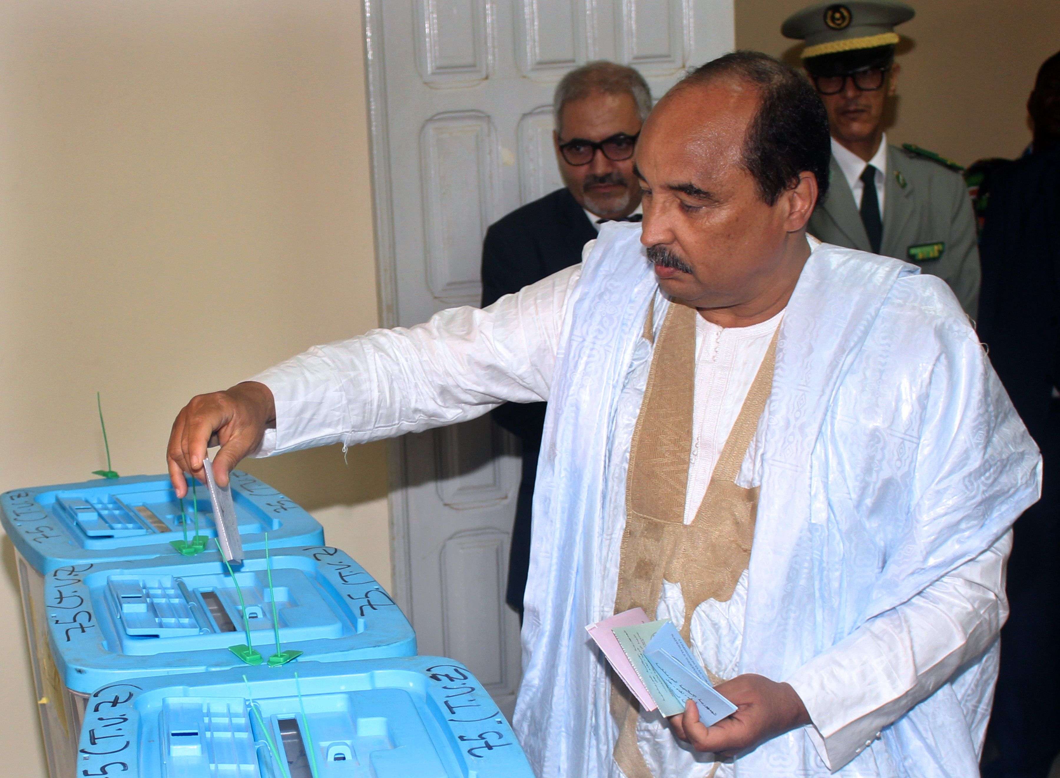 الرئيس الموريتاني المنتهية ولايته محمد ولد عبدالعزيز