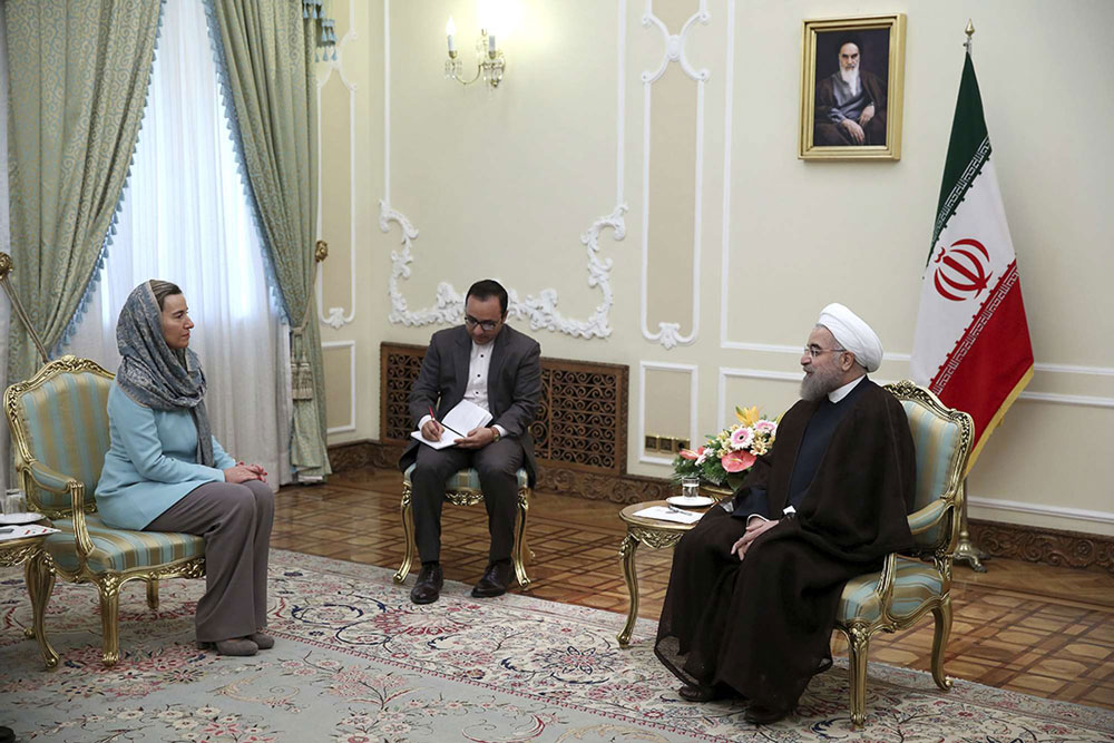 موغيريني أجرت في السابق مبحثات في طهران مع القيادة الإيرانية لانقاذ الاتفاق النووي من الانهيار