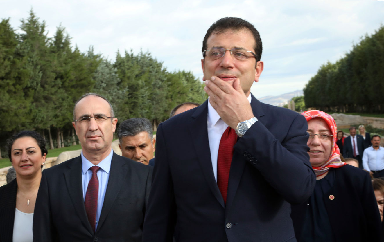 Ekrem Imamoglu, the new Mayor of Istanbul from Turkey's main opposition opposition Republican People's Party
