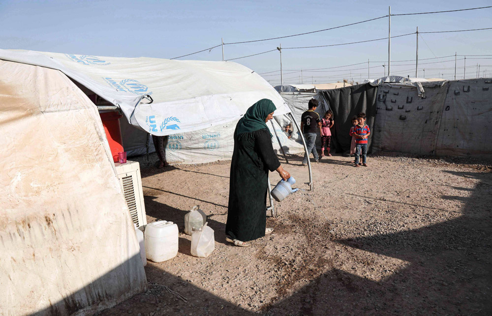 مخيم خازر بإقليم كردستان شرق الموصل