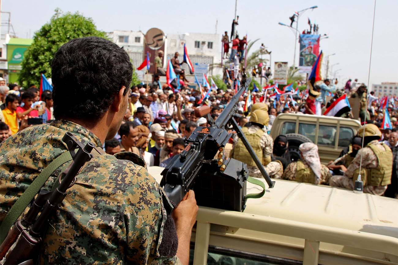 The STC forces are a major component of the alliance that intervened in Yemen in March 2015 against the Huthis 