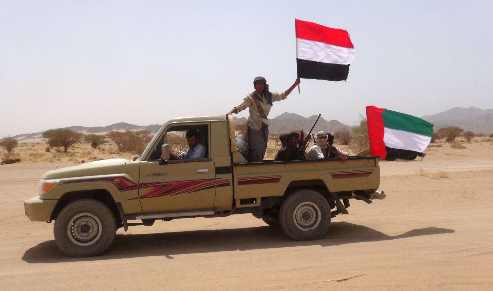 جهود اماراتية لدعم المقاومة اليمنية في مواجهة المتمردين الحوثيين