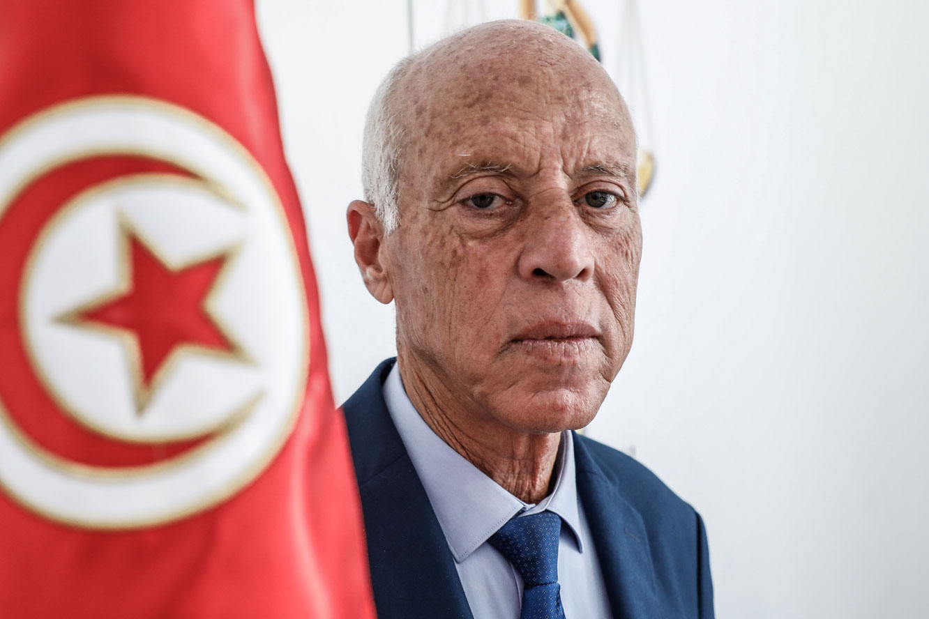 Independent presidential candidate Kais Saied, Tunisian jurist and professor of constitutional law