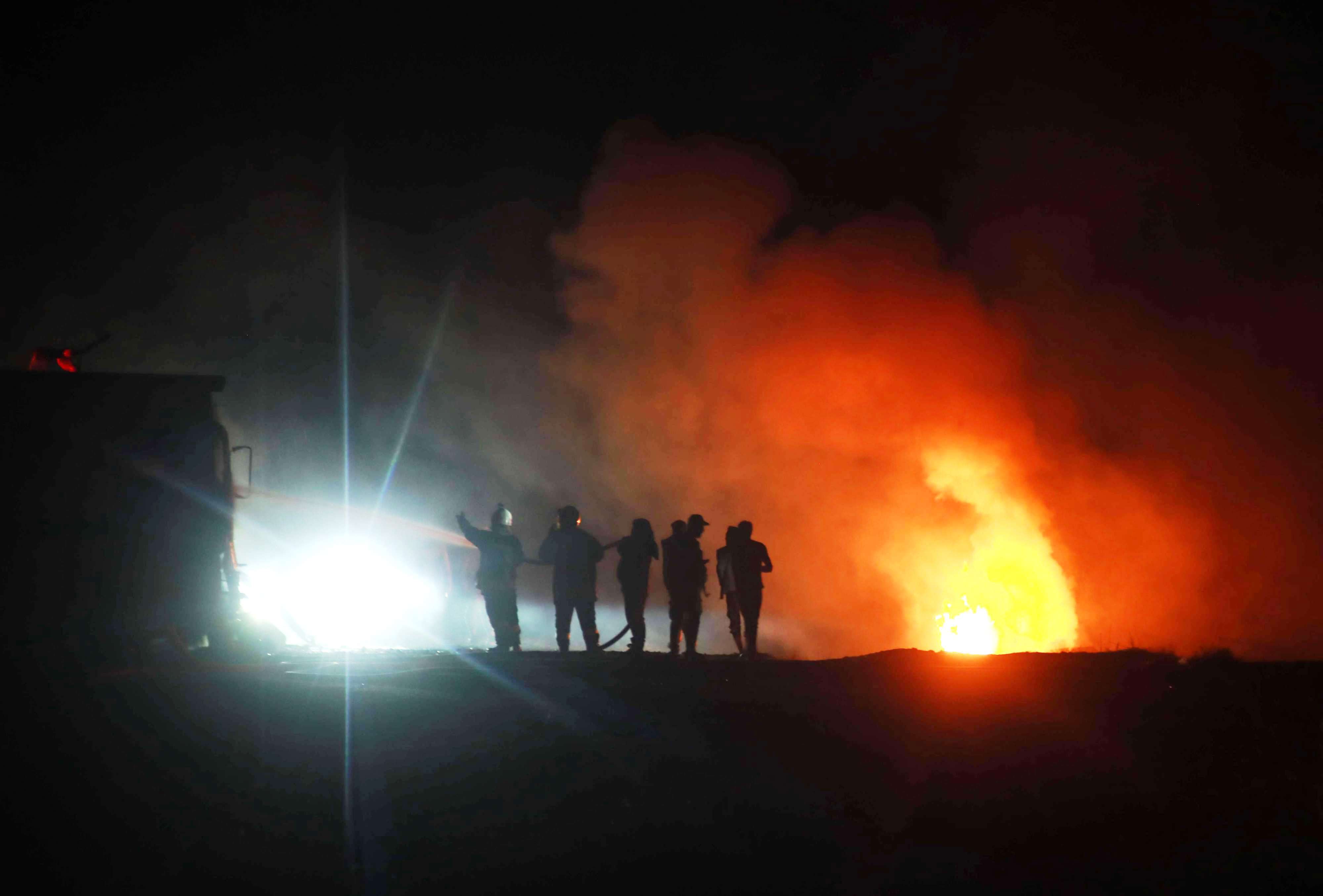 القوات الاميركية التي تزلت من المروحيات أثناء عملية مقتل البغدادي