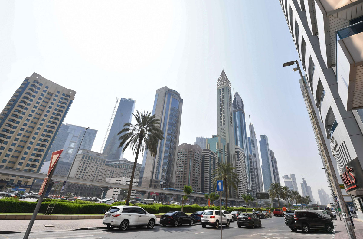 Dubai's Financial Center in Sheikh Zayed road