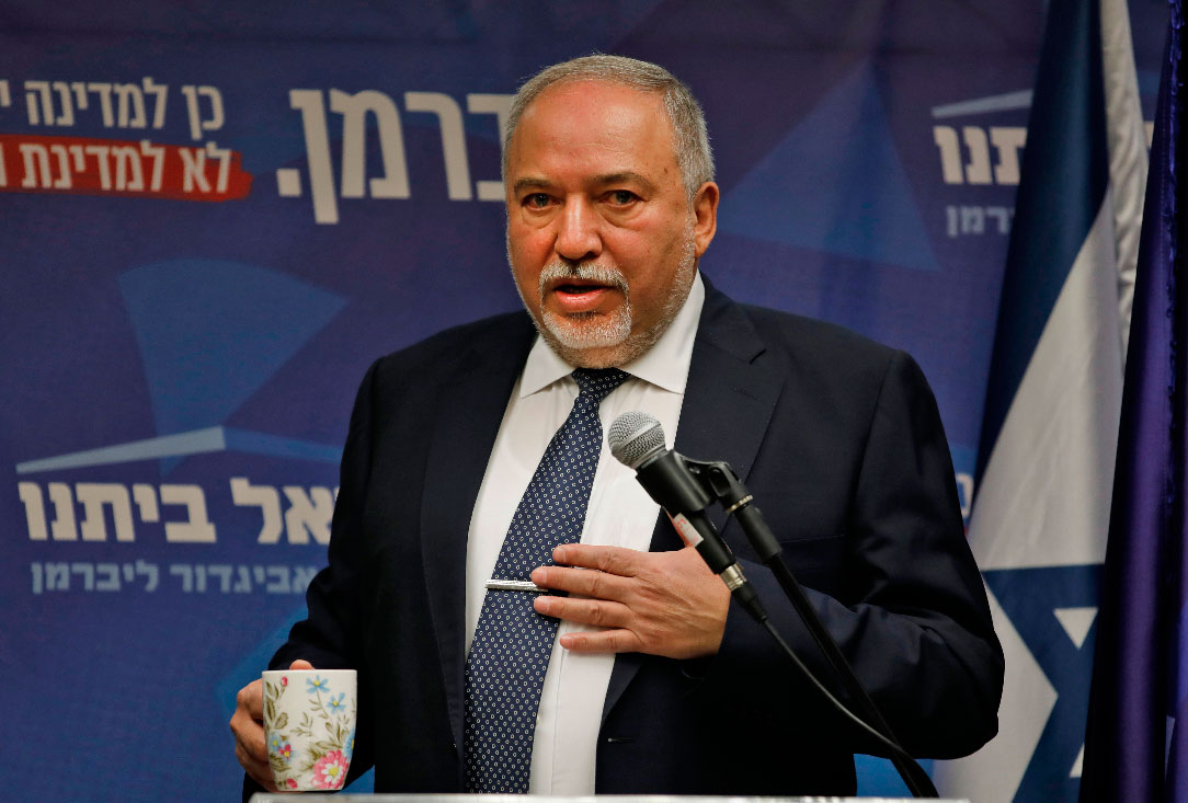 Leader of the right-wing Yisrael Beiteinu party Avigdor Lieberman