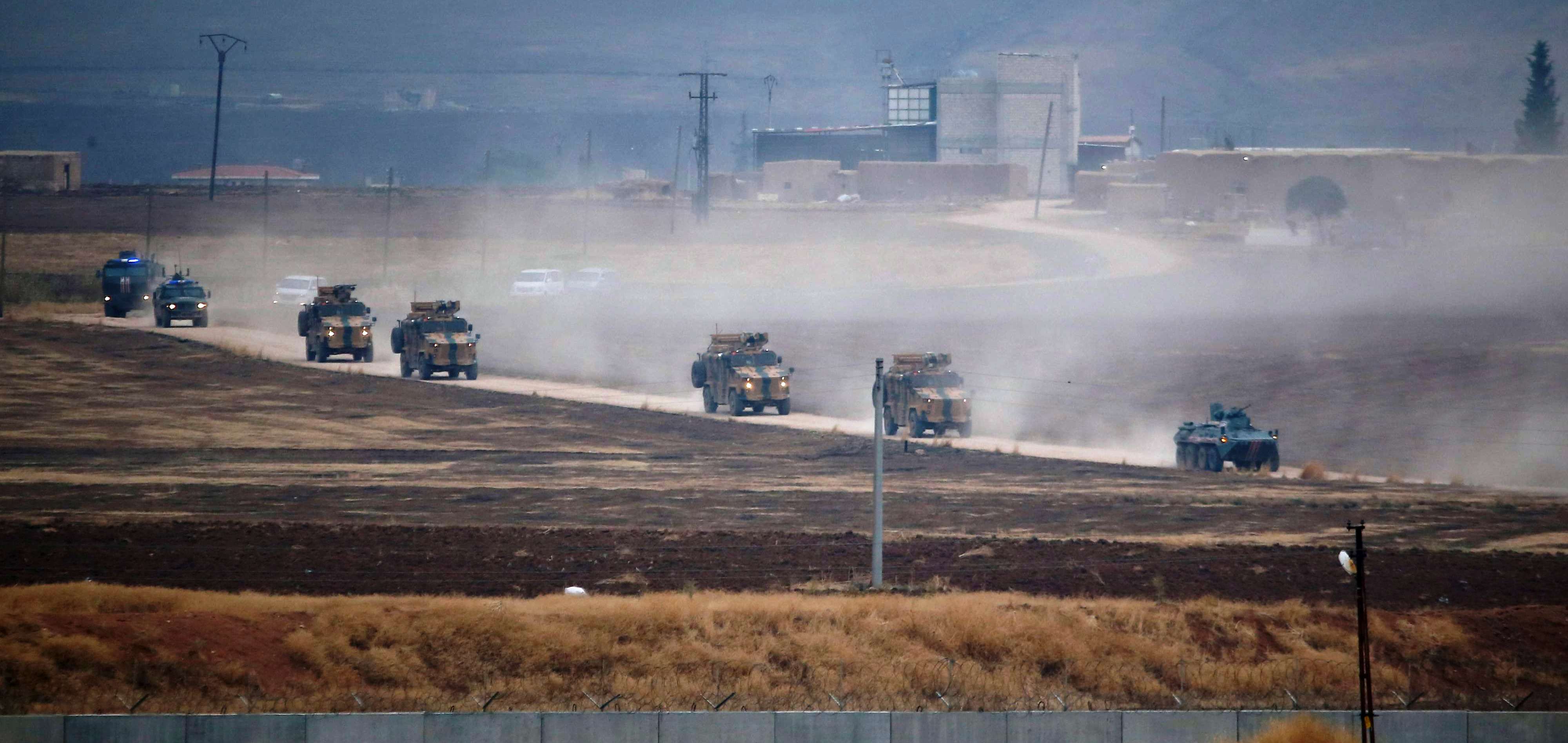 قوات تركية روسية في شمال شرق سوريا