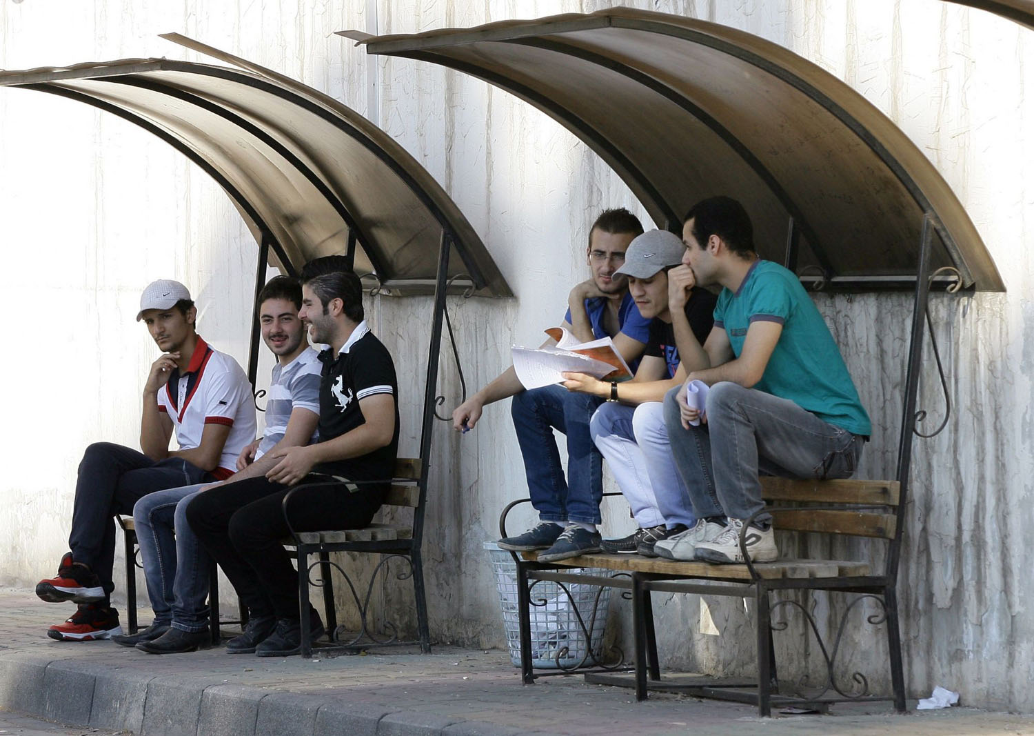 طلاب في جامعة دمشق