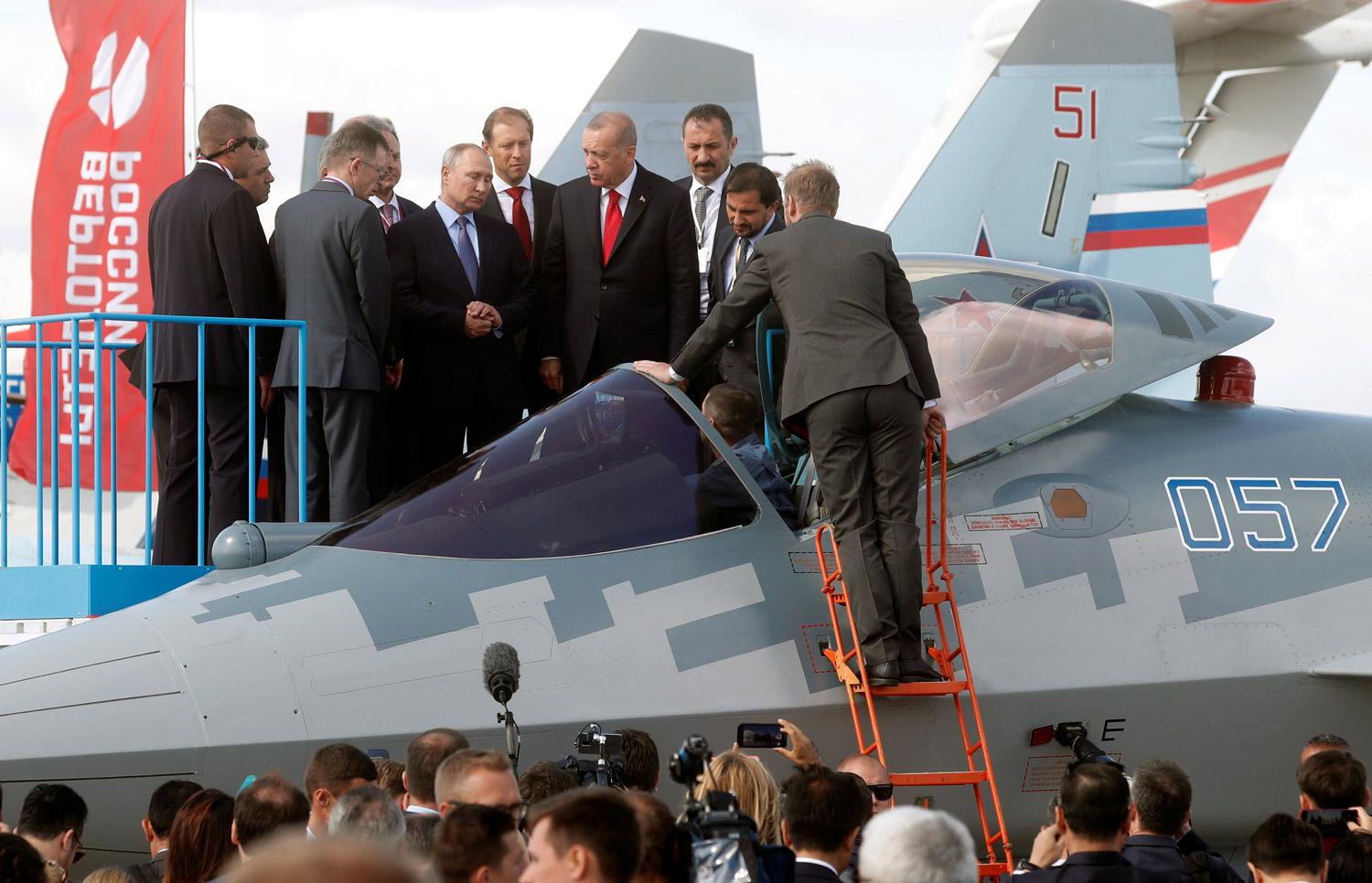 روسيا عرضت على الرئيس التركي طائرتها المقاتلة سوخوي 57