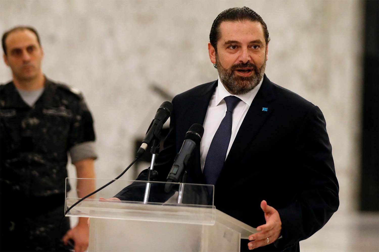 Saad al-Hariri resigned as prime minister in late October 