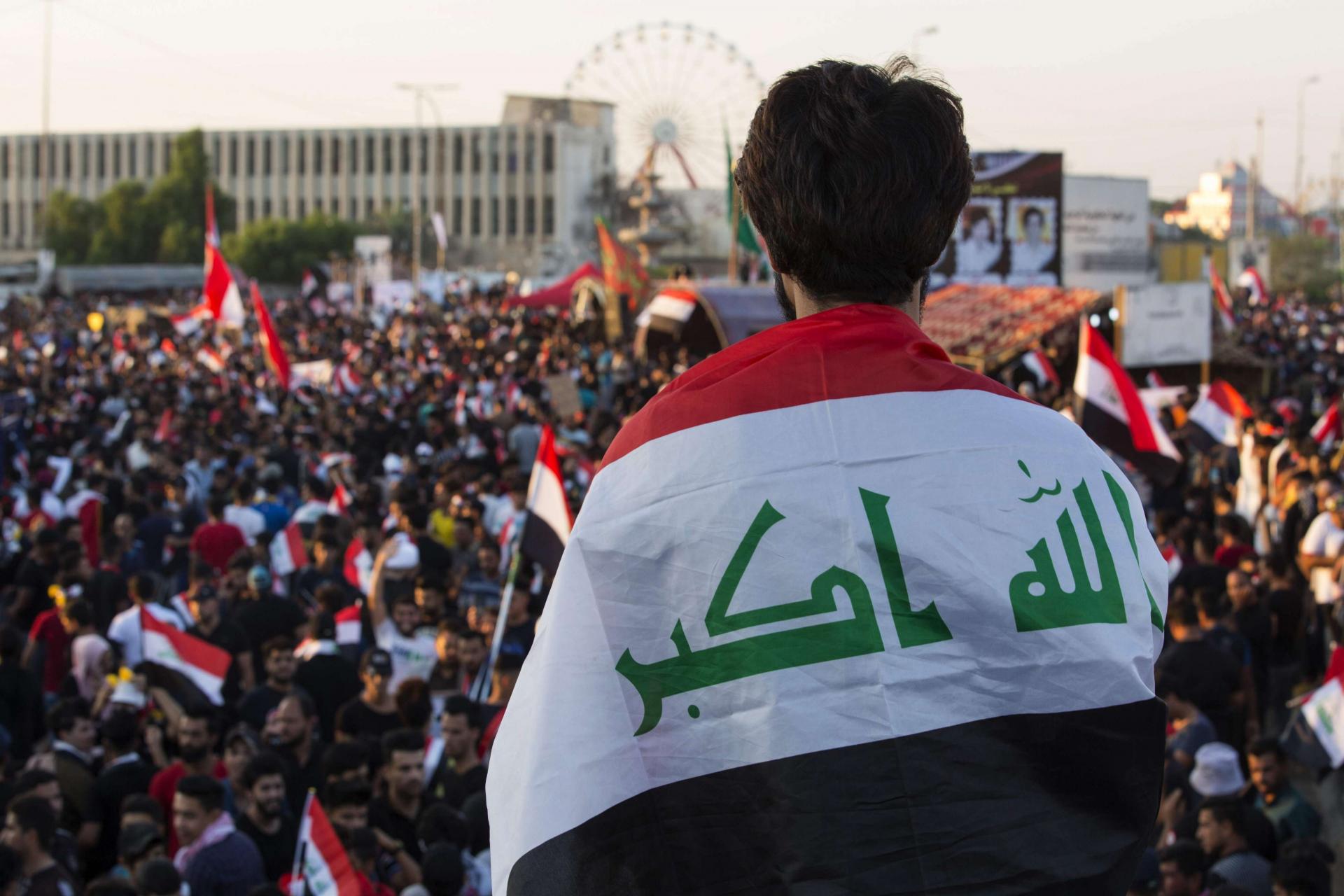 المحتجون في العراق