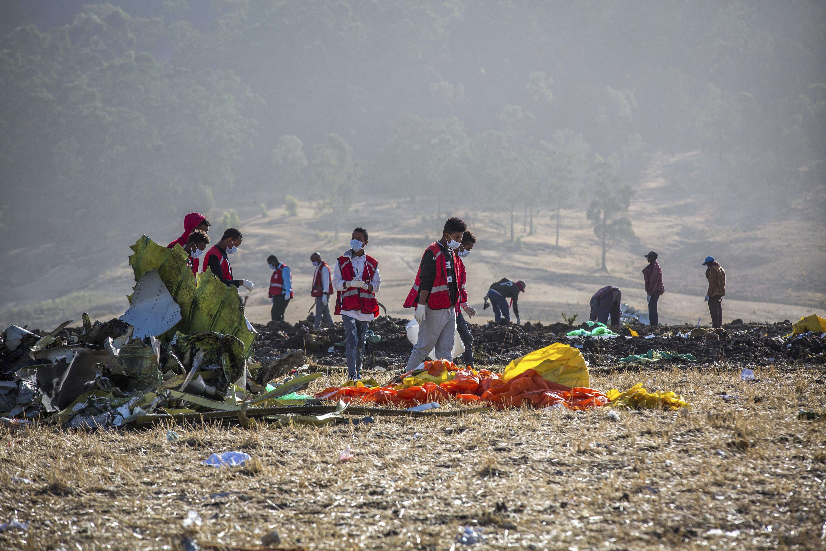تحطم طائرة من طراز بوينغ 737 ماكس في إثيوبيا 
