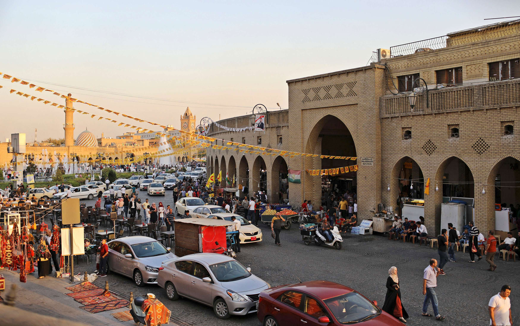 أحد شوارع أربيل عاصمة إقليم كردستان العراق