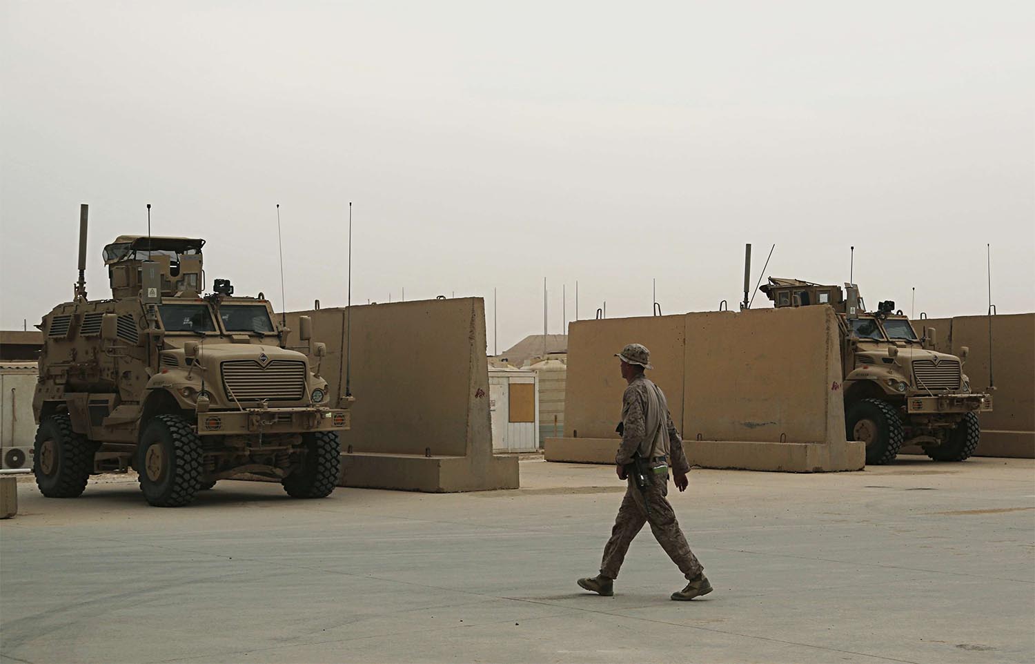 US Marines are stationed in Ain al-Asad air base in Iraq
