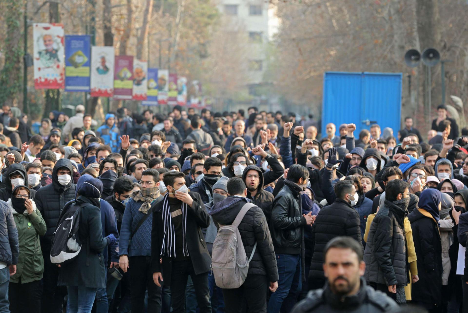 الاحتجاجات في ايران