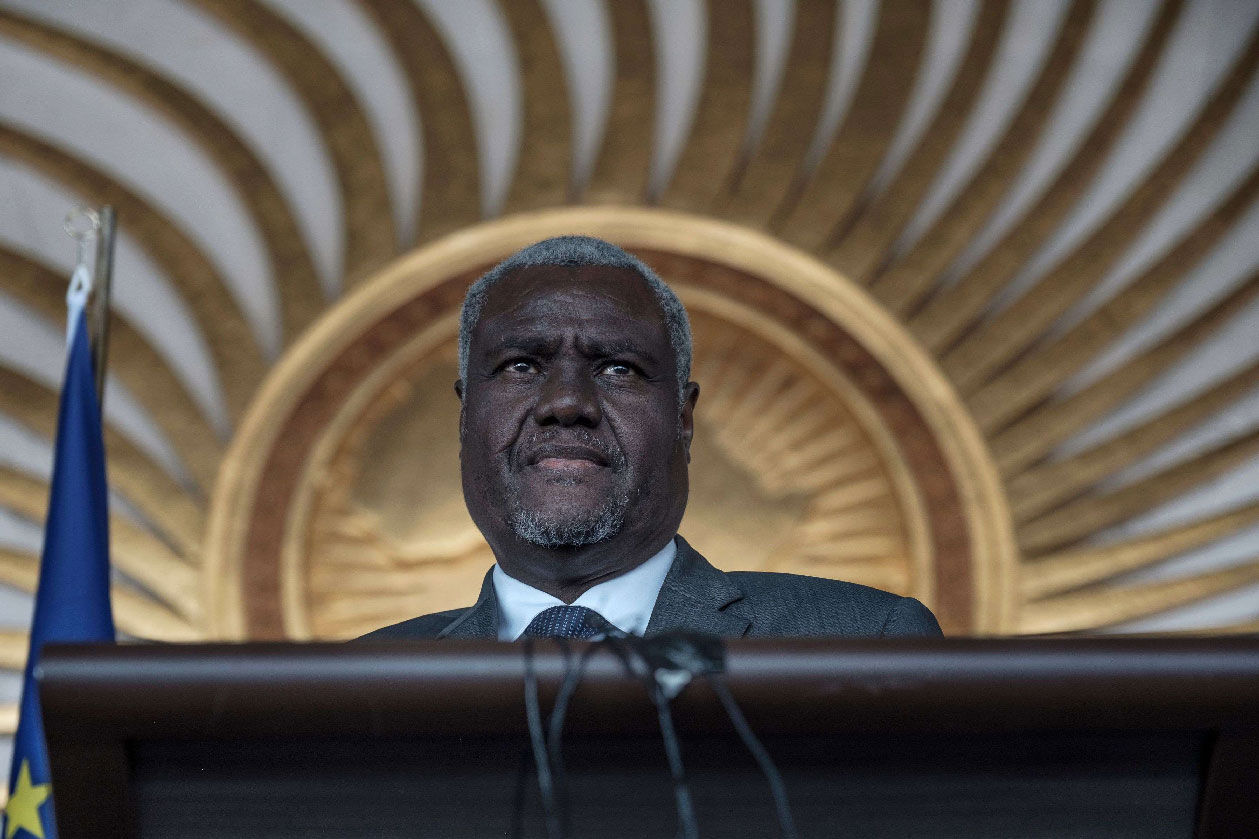 The Chairperson of the African Union, Moussa Faki Mahamat
