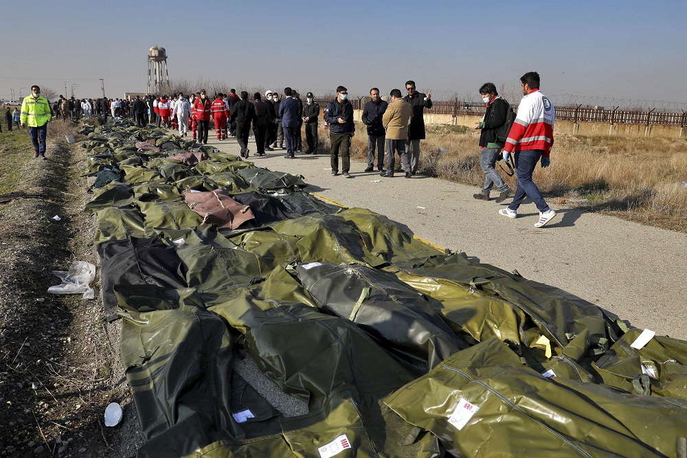 التهور الايراني تسبب في مقتل 176 شخصا كانوا على متن الطائرة الأوكرانية