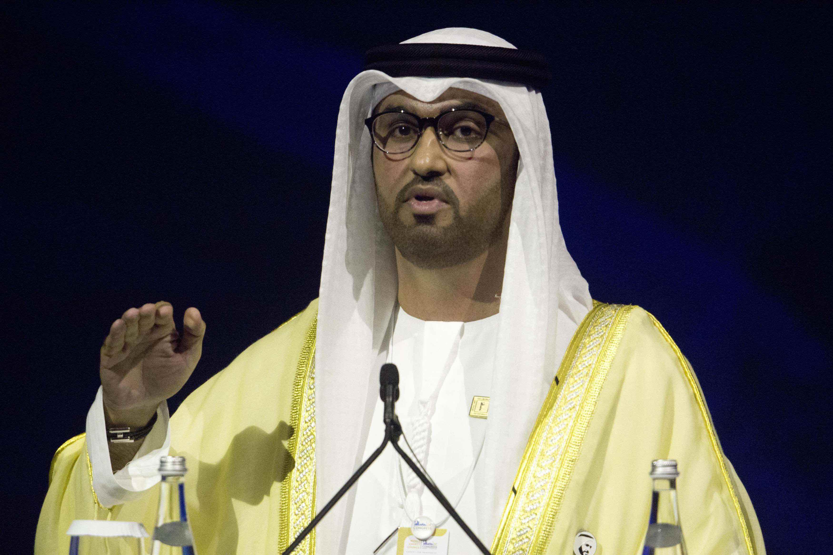 Sultan Ahmed al-Jaber, the Emirati minister of state and the CEO of Abu Dhabi's state-run Abu Dhabi National Oil Co