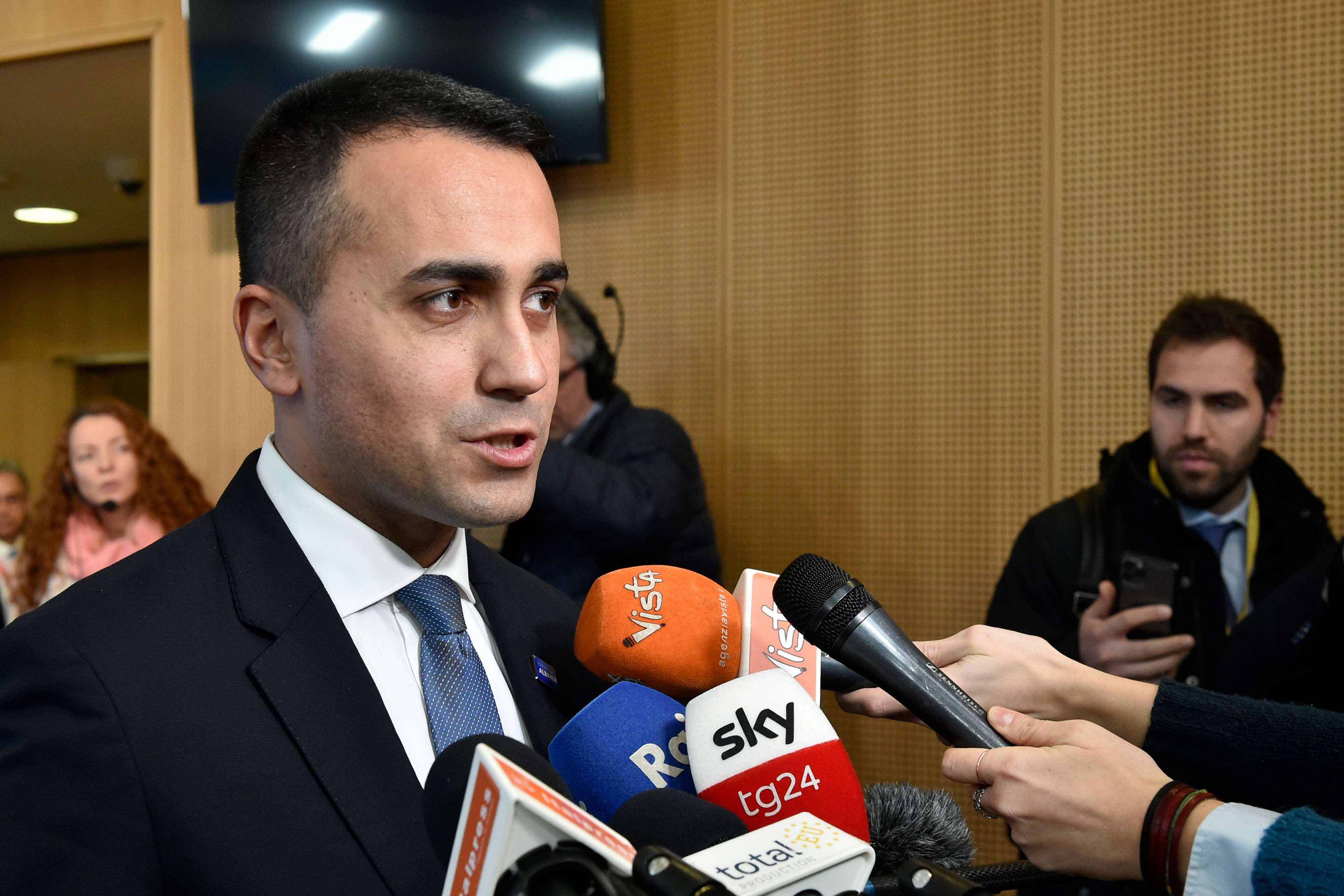 "We all agreed to create a mission to block the entry of arms into Libya, with rules of engagement," di Maio said.