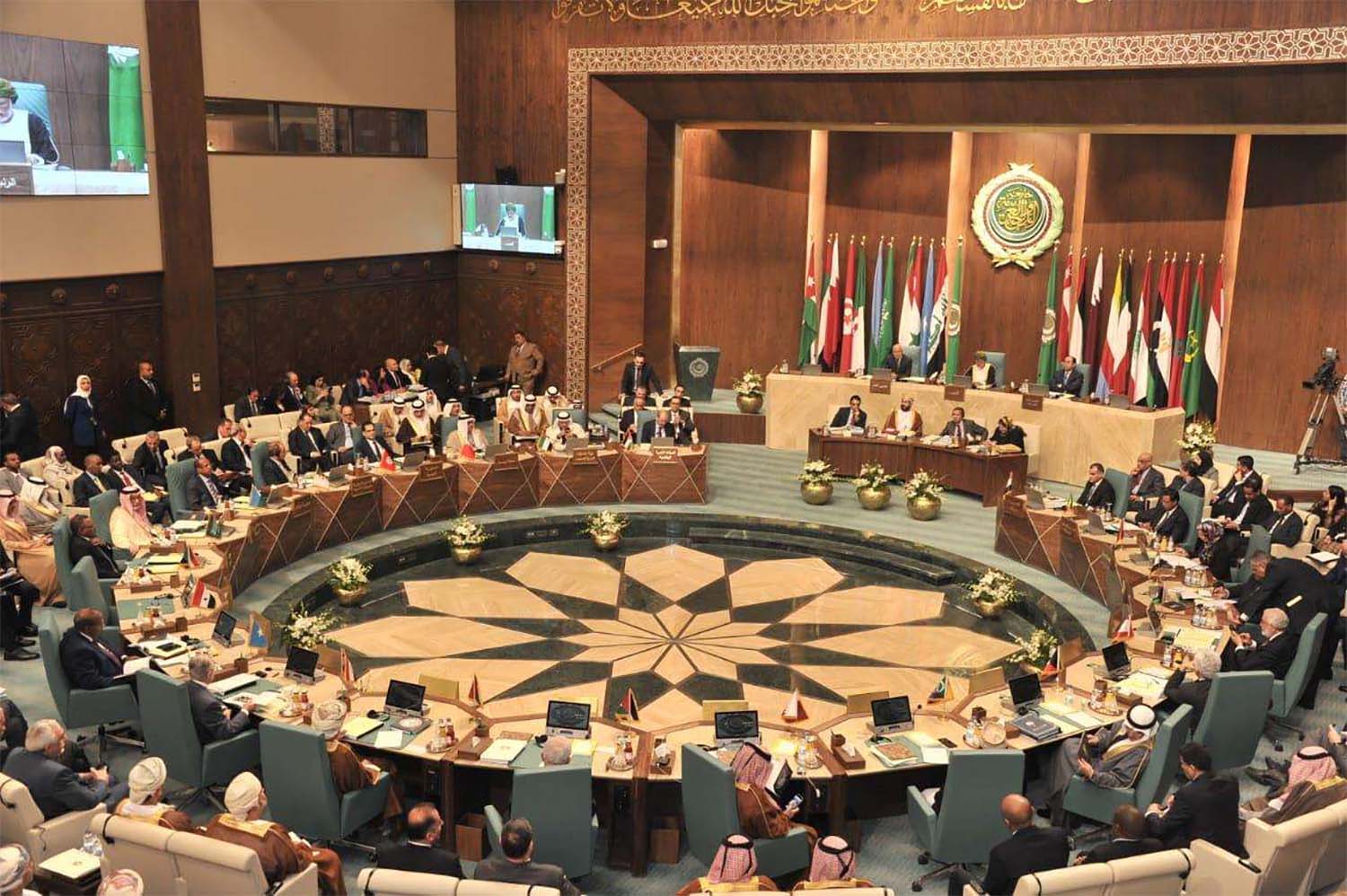 Arab Foreign Ministers attend their annual meeting at the Arab League headquarters in Cairo