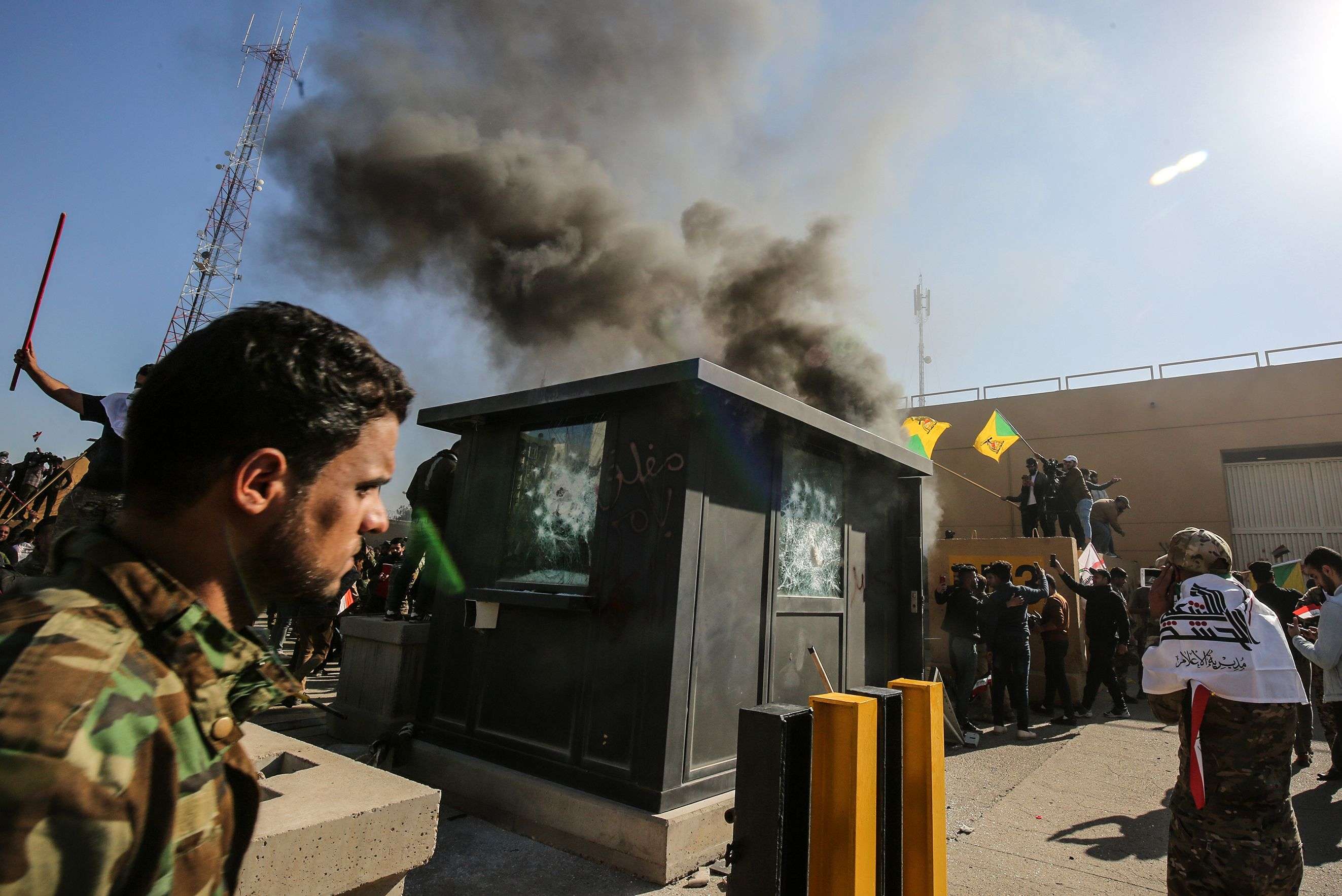 محاولة اقتحام السفارة الأميركية في بغداد واحدة من الحوادث التي أججت التوتر بين ايران وواشنطن
