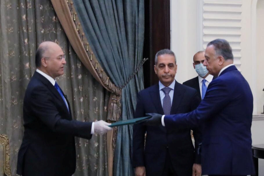 Iraq's President Barham Salih tasks PM-designate Mustafa al-Kadhimi with forming a government