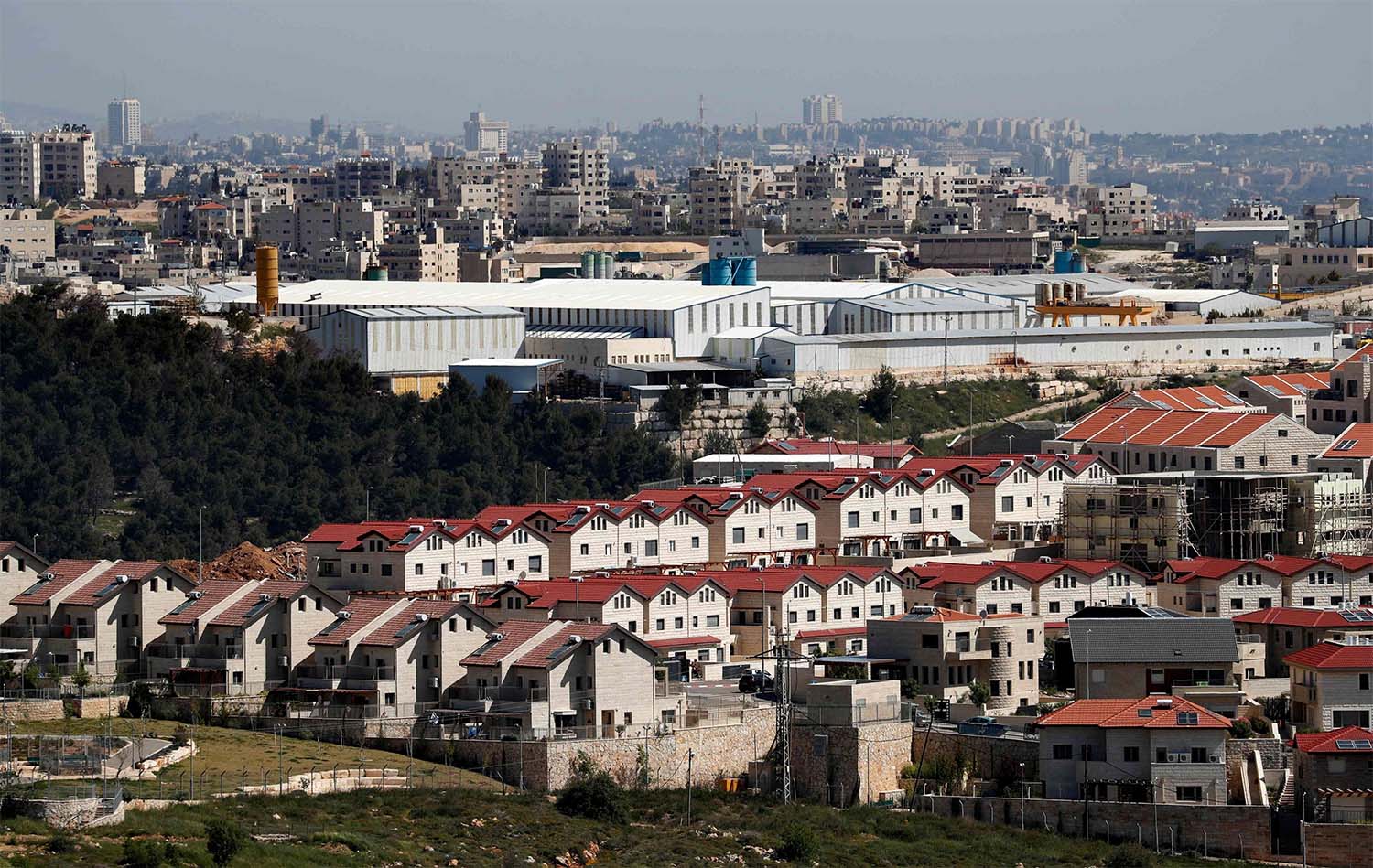 Part of the Israeli settlement of Efrat situated on the southern outskirts of the occupied West Bank city of Bethlehem 