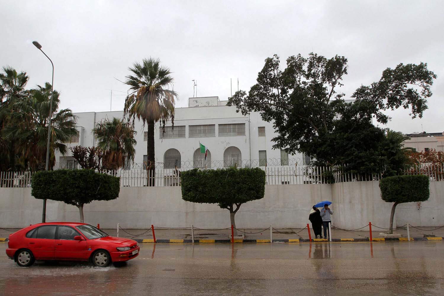 The Italian embassy in Tripoli
