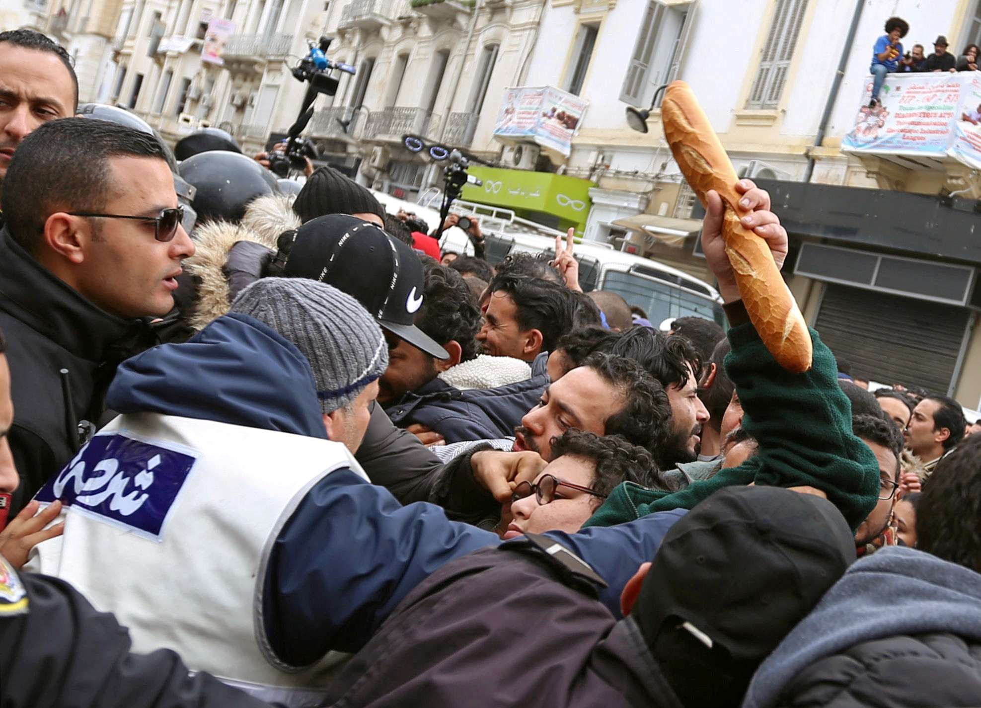 احتجاجات سابقة في تونس