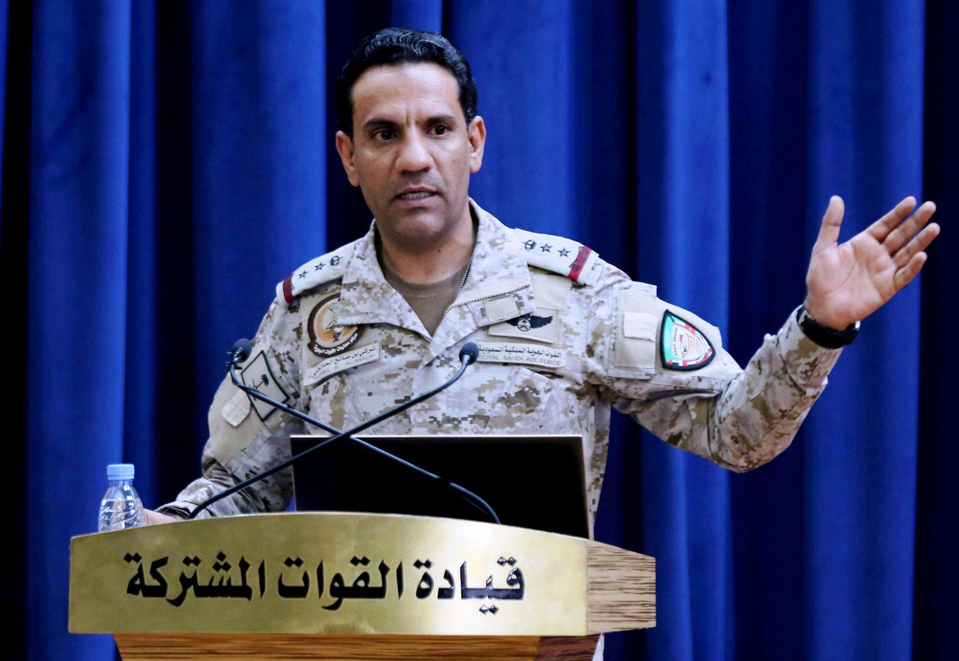 المتحدث باسم قوات التحالف العربي في اليمن العقيد تركي المالكي