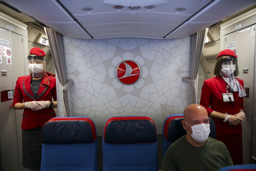 مقاعد فارغة على متن الخطوط التركية بسبب التراجع الحاد في عدد الركاب