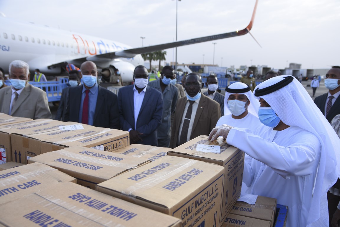 شحنة أخرى من المساعدات الطبية الإماراتية للسودان لتعزيز جهود مكافحة كورونا