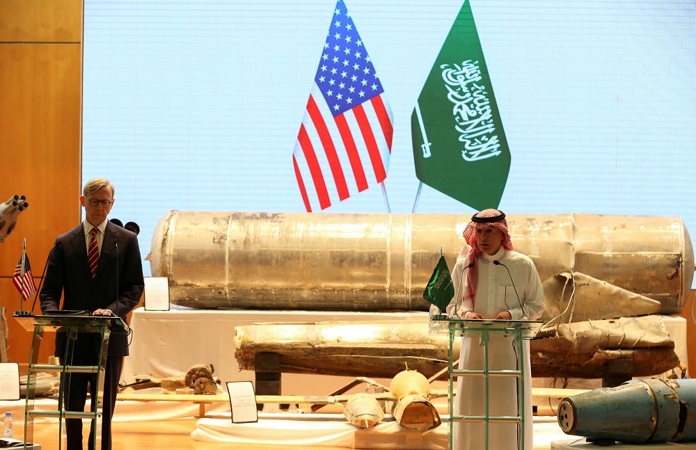 وزير الدولة للشؤون الخارجية  السعودي عادل الجبير والمبعوث الأميركي للشؤون الإيرانية براين هوك 