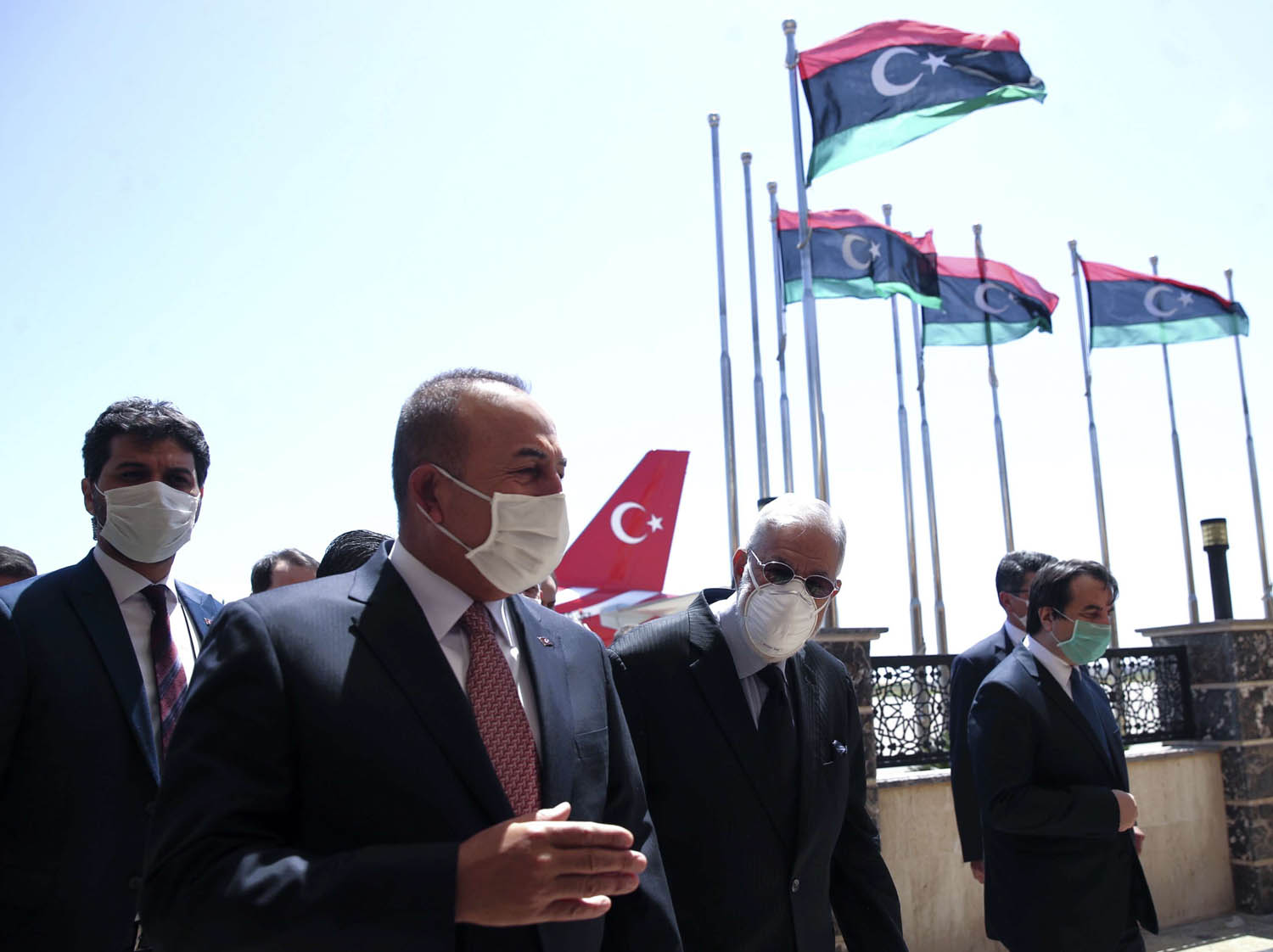 وزير الخارجية التركي مولود جاويش أوغلو في زيارة لطرابلس