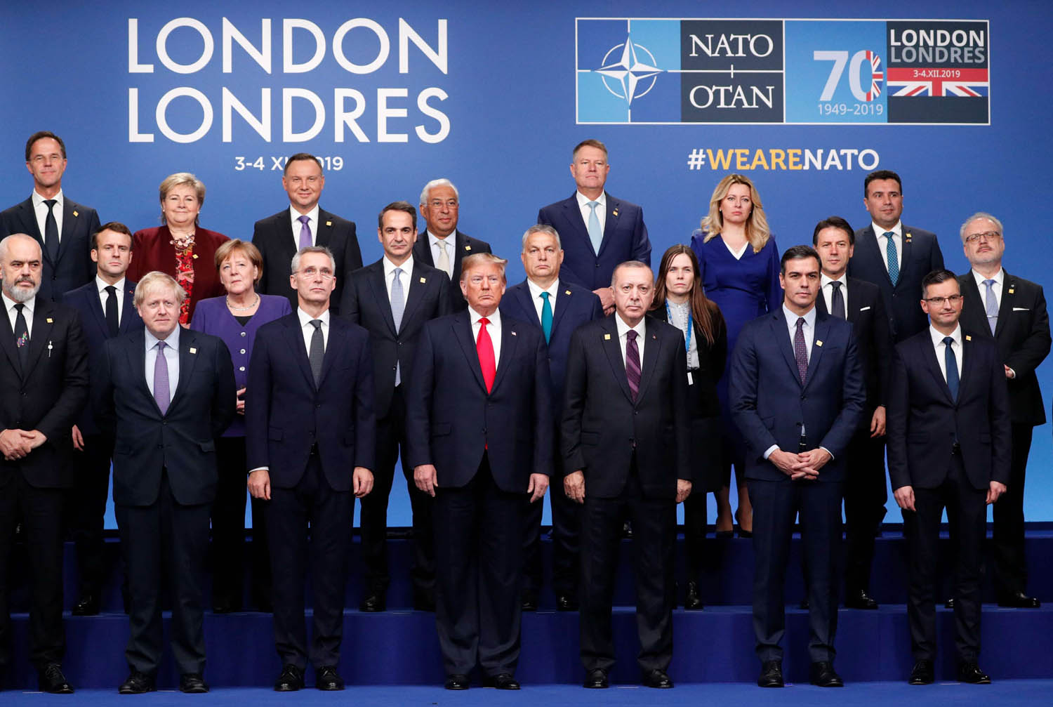 زعماء دول حلف الناتو في اجتماع لندن