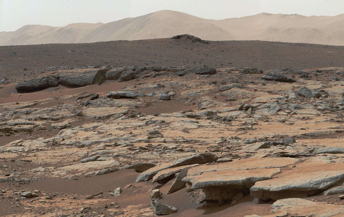 صورة عن سطح المريخ كما قدمتها وكالة ناسا الاميركية